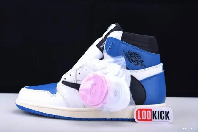 Husky DH3227-105 Travis Air Jordan and Scott White 1 Blue 0618